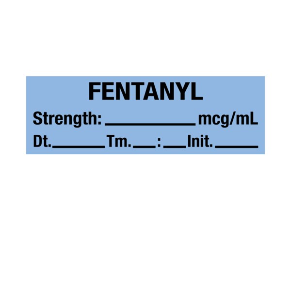Tape, Fentanyl 1/2 x 500 Blue w/Black, PK6